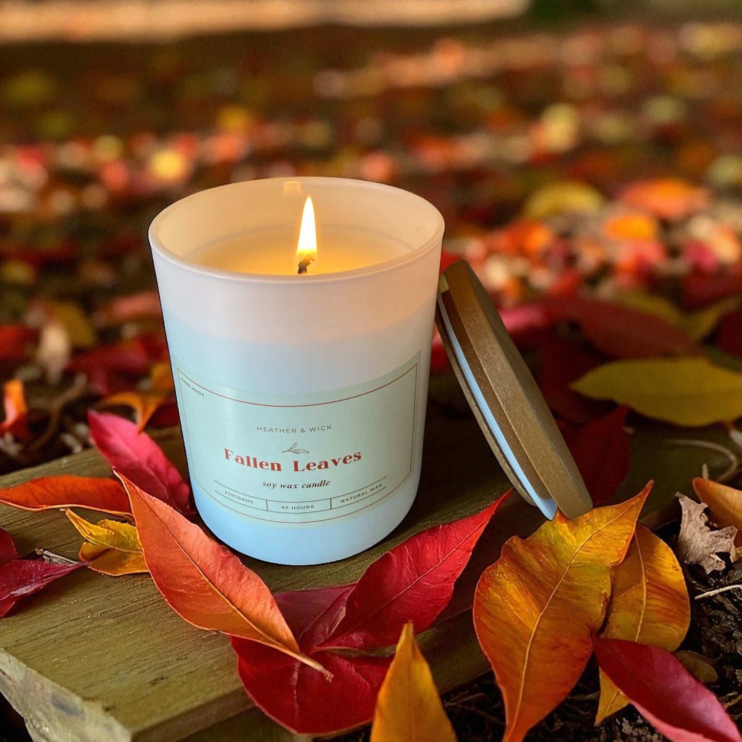 Fallen Leaves Soy Wax Candle 220g